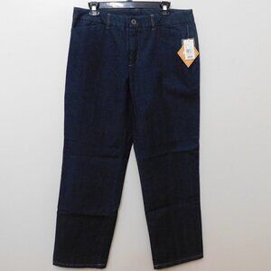 Northcrest Diamond Fit Dark Blue Jeans - Size 12